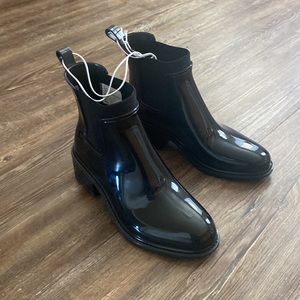 Camille Heeled Waterproof Black Boots